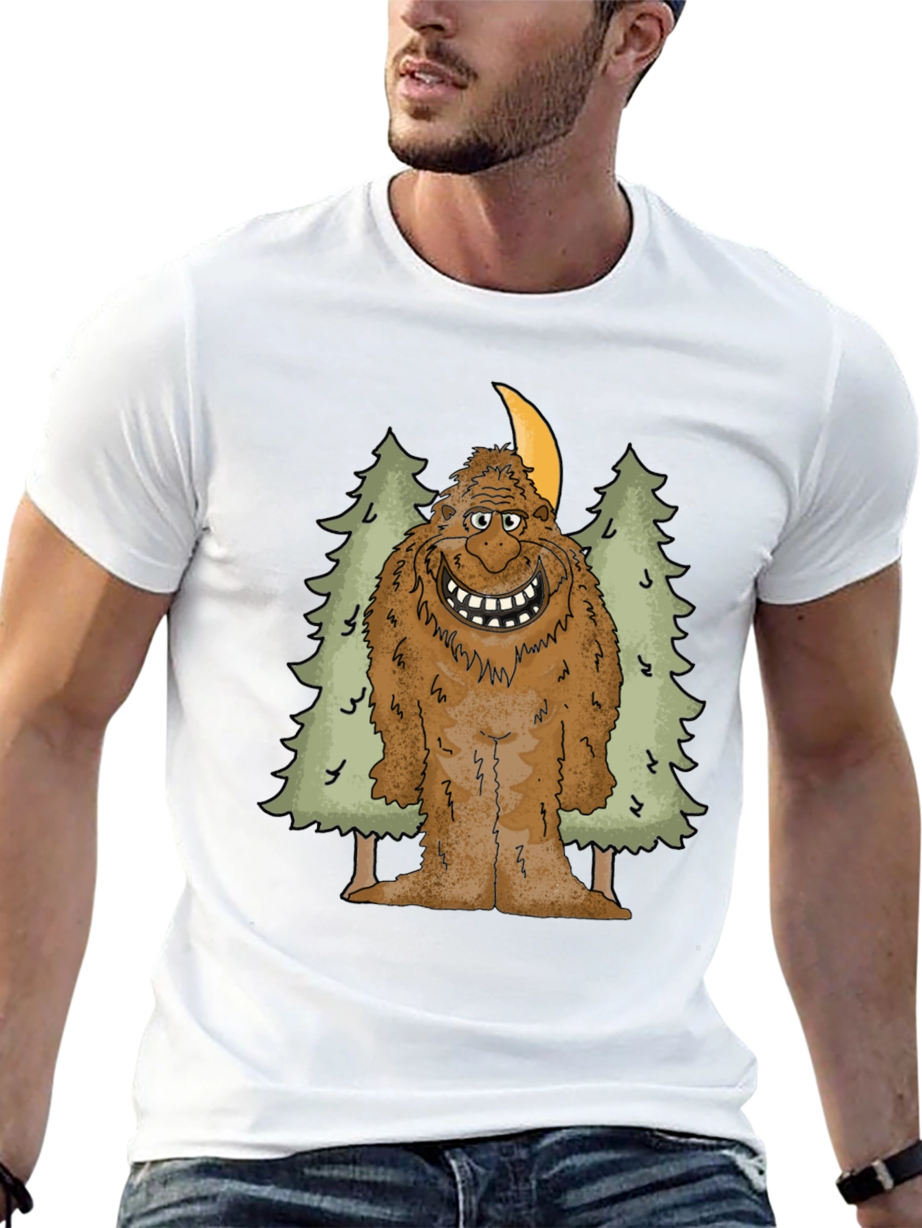 Bigfoot T-Shirt: Forest Sasquatch Graphic Tee