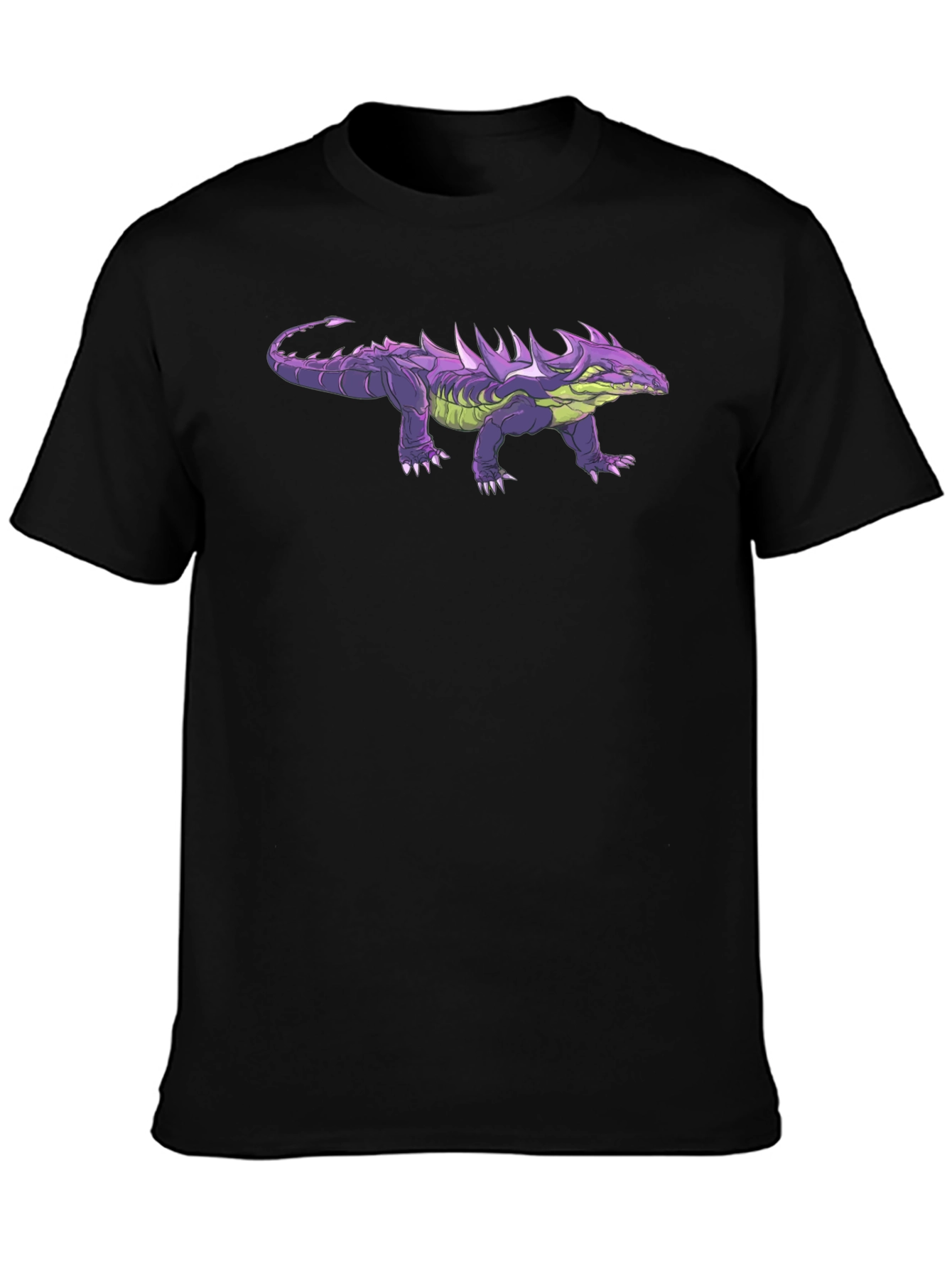 Cool Purple & Green Reptile Graphic Tee