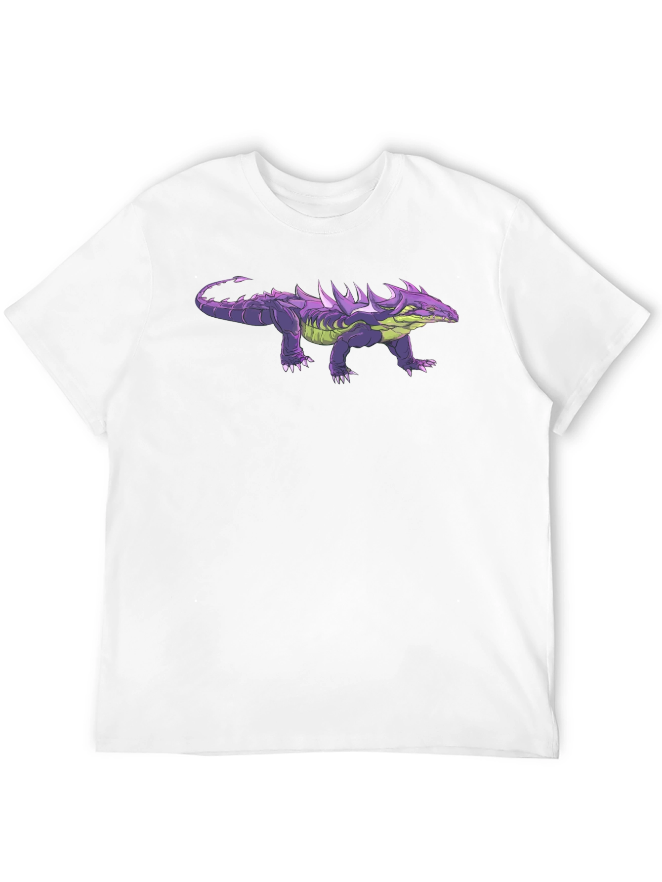 Cool Purple & Green Reptile Graphic Tee