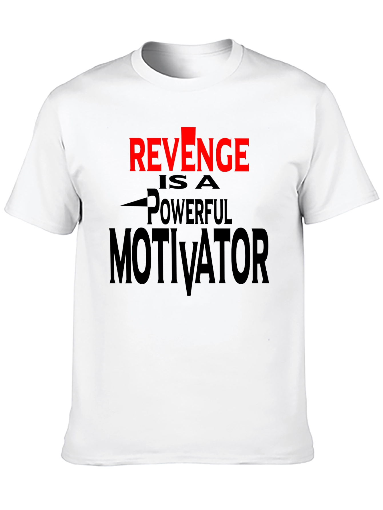 Revenge Motivator Black Graphic T-Shirt