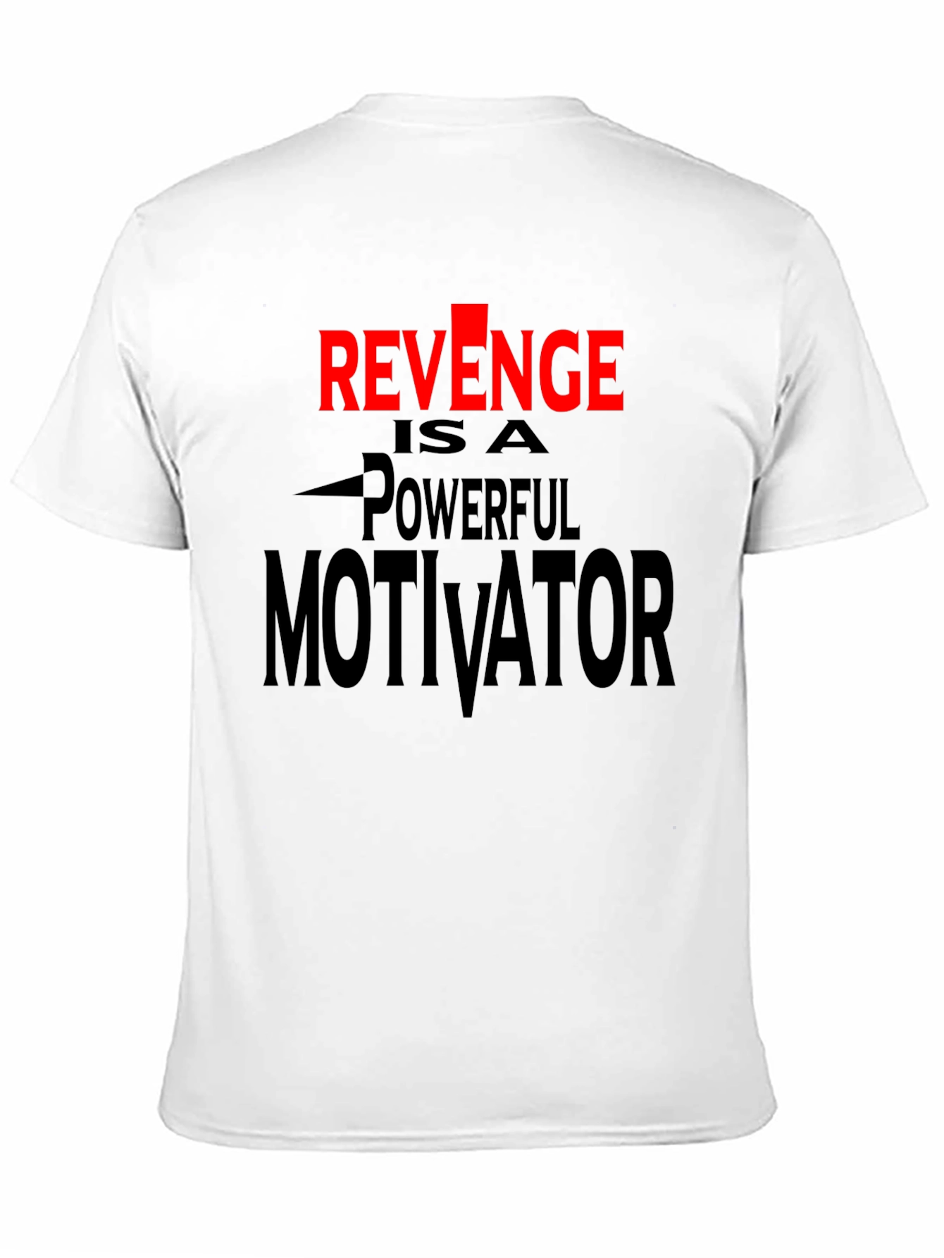 Revenge Motivator Black Graphic T-Shirt
