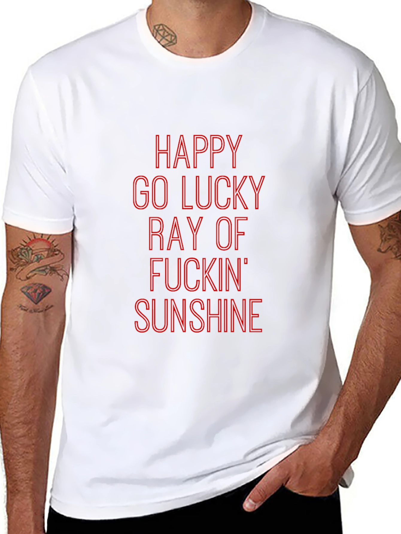 Happy Go Lucky Ray of Sunshine Graphic Tee