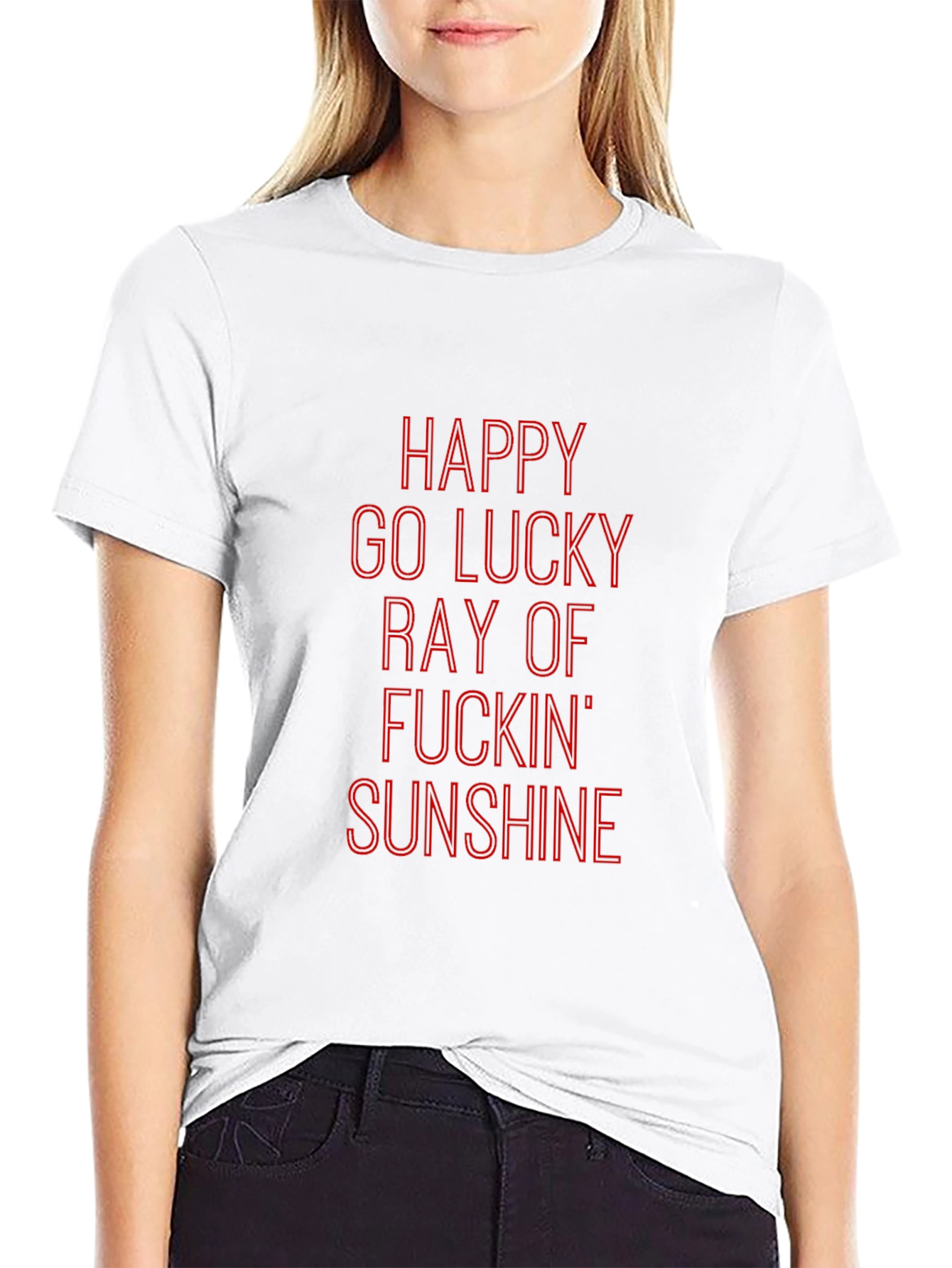 Happy Go Lucky Ray of Sunshine Graphic Tee