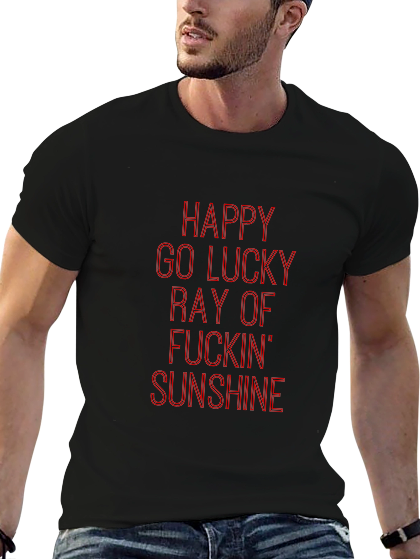 Happy Go Lucky Ray of Sunshine Graphic Tee