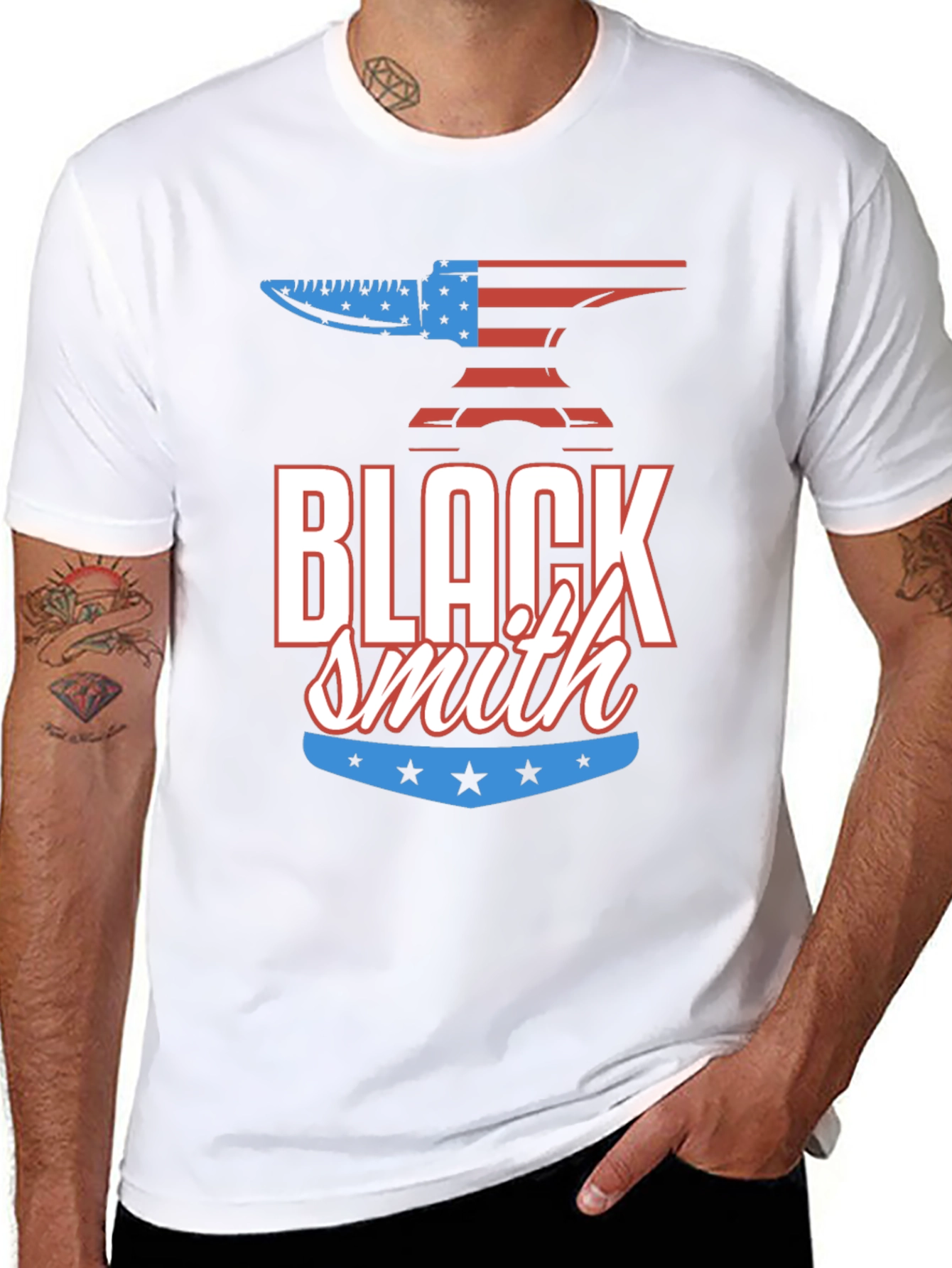 Blacksmith Patriotic USA Tee