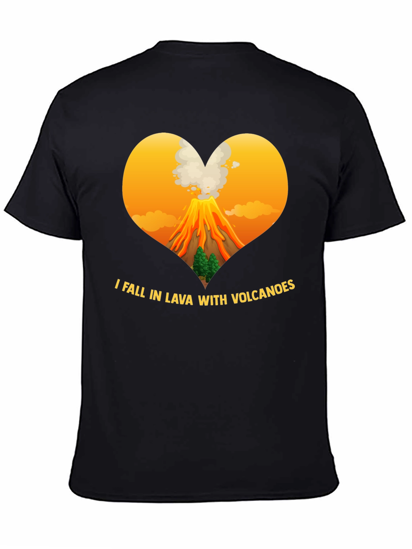 Volcano Lover Black T-Shirt