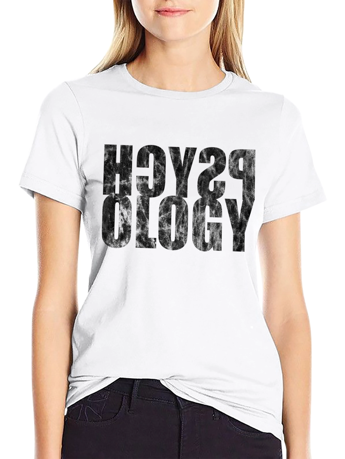 Psychology Black Graphic T-Shirt