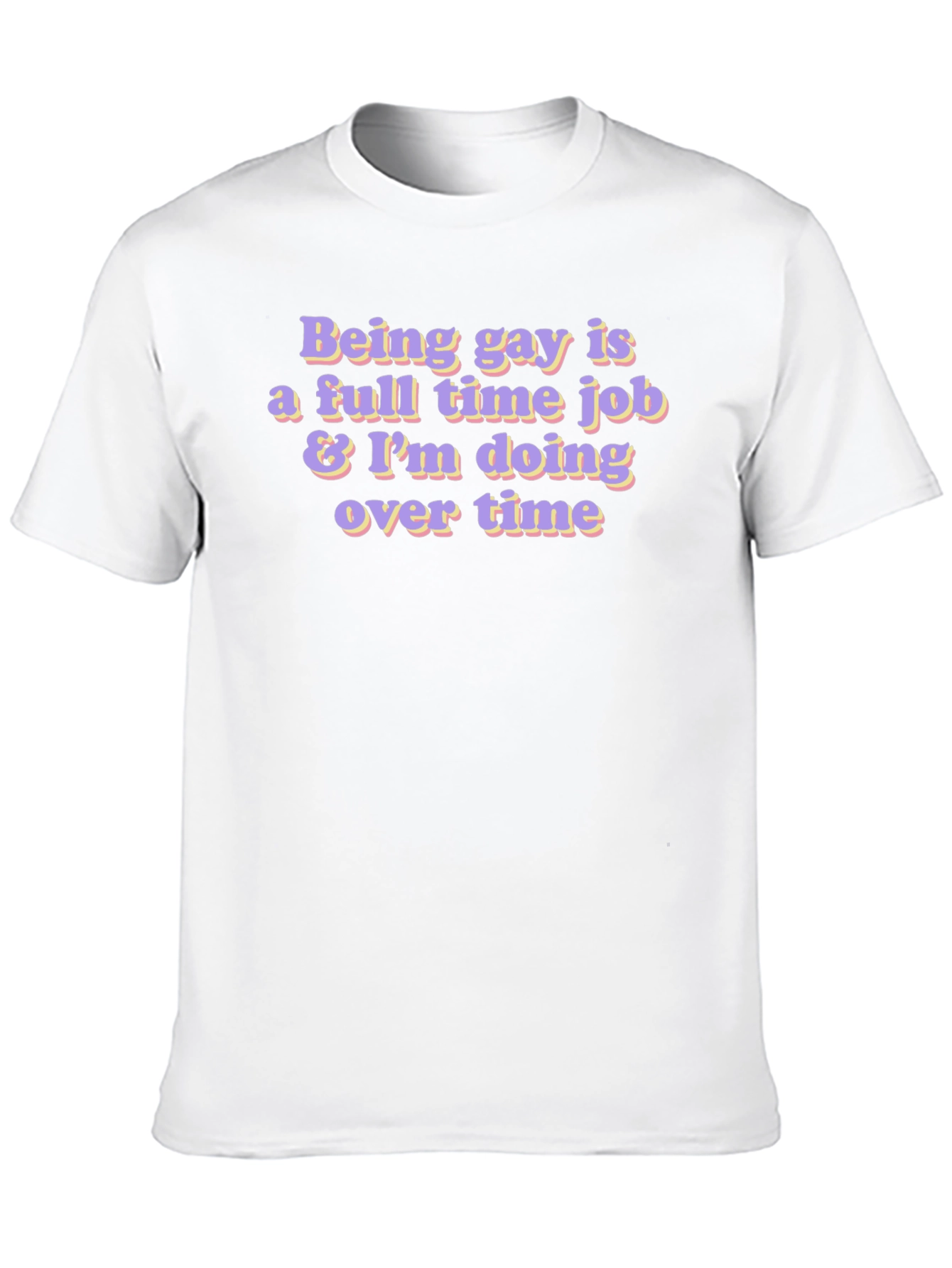 Gay Overtime Black T-Shirt