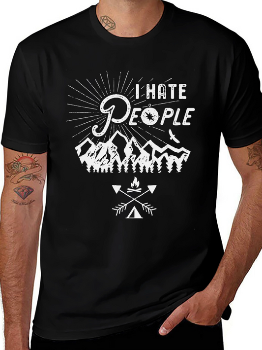 I Hate People Camping T-Shirt - Outdoor Adventure Tee