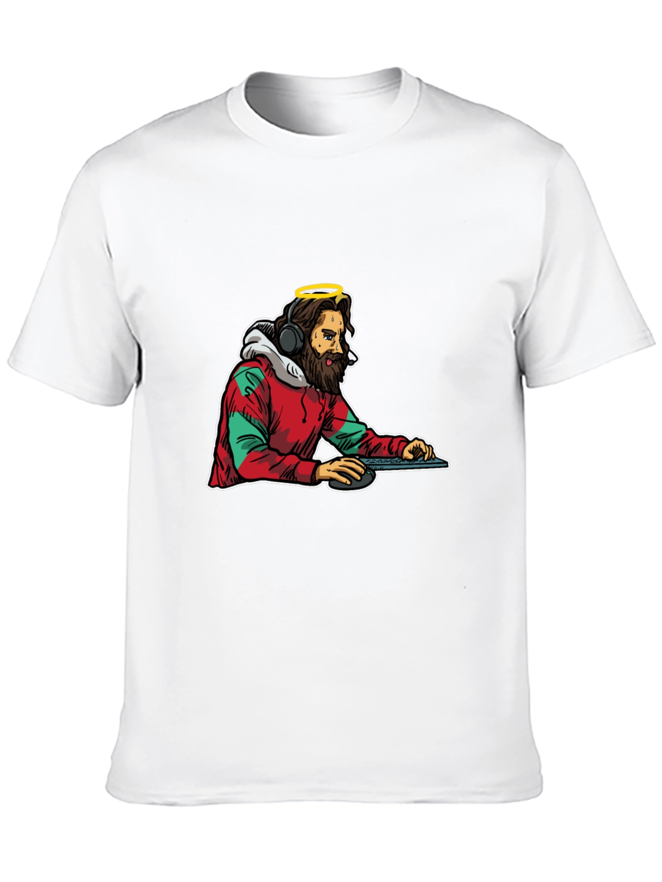 DJ Jesus Graphic Tee - Black Cotton T-Shirt