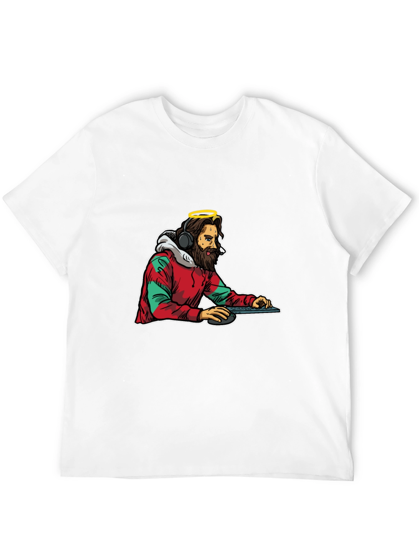 DJ Jesus Graphic Tee - Black Cotton T-Shirt