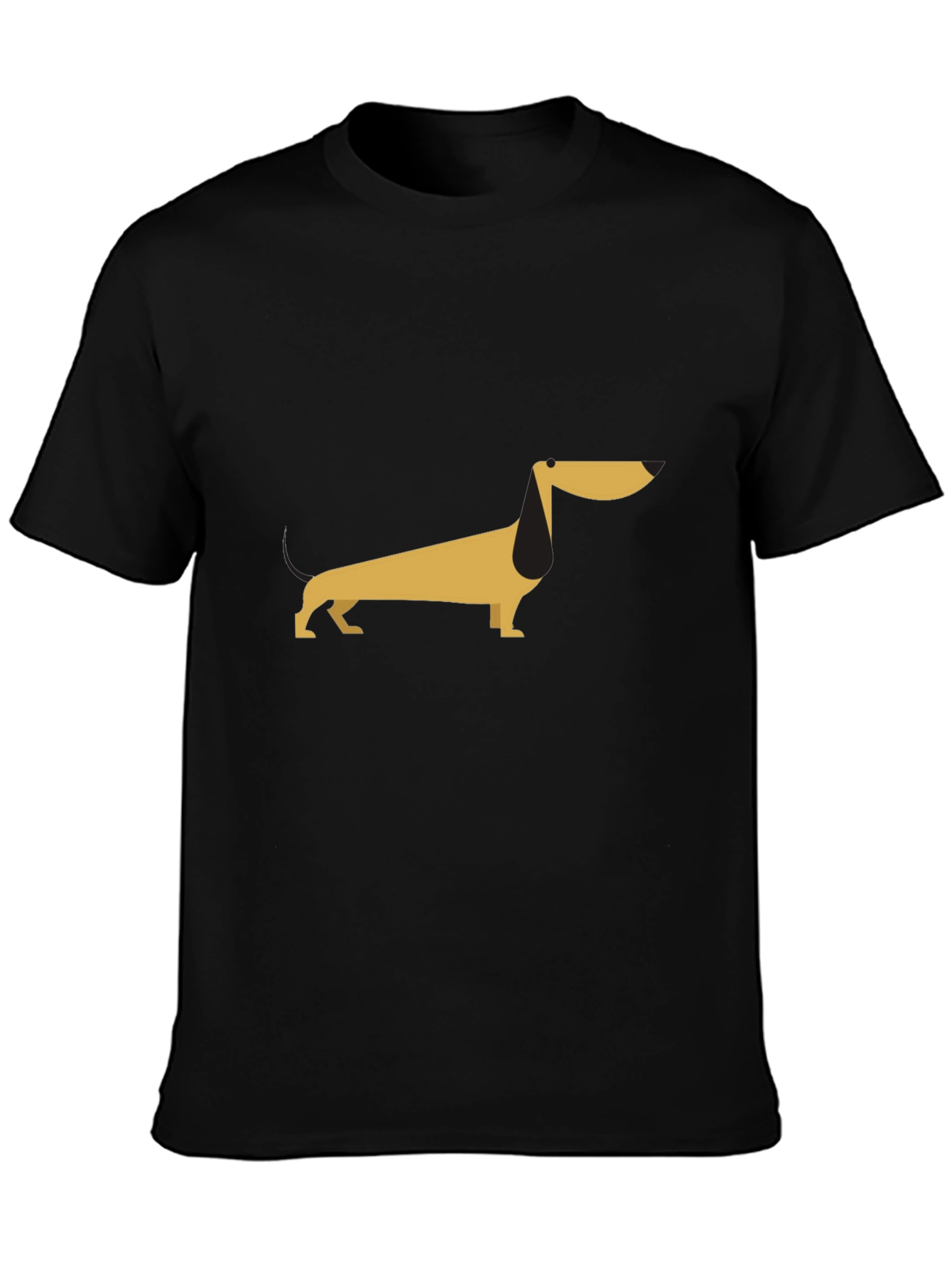 Dachshund Graphic Tee - Unisex Black T-Shirt
