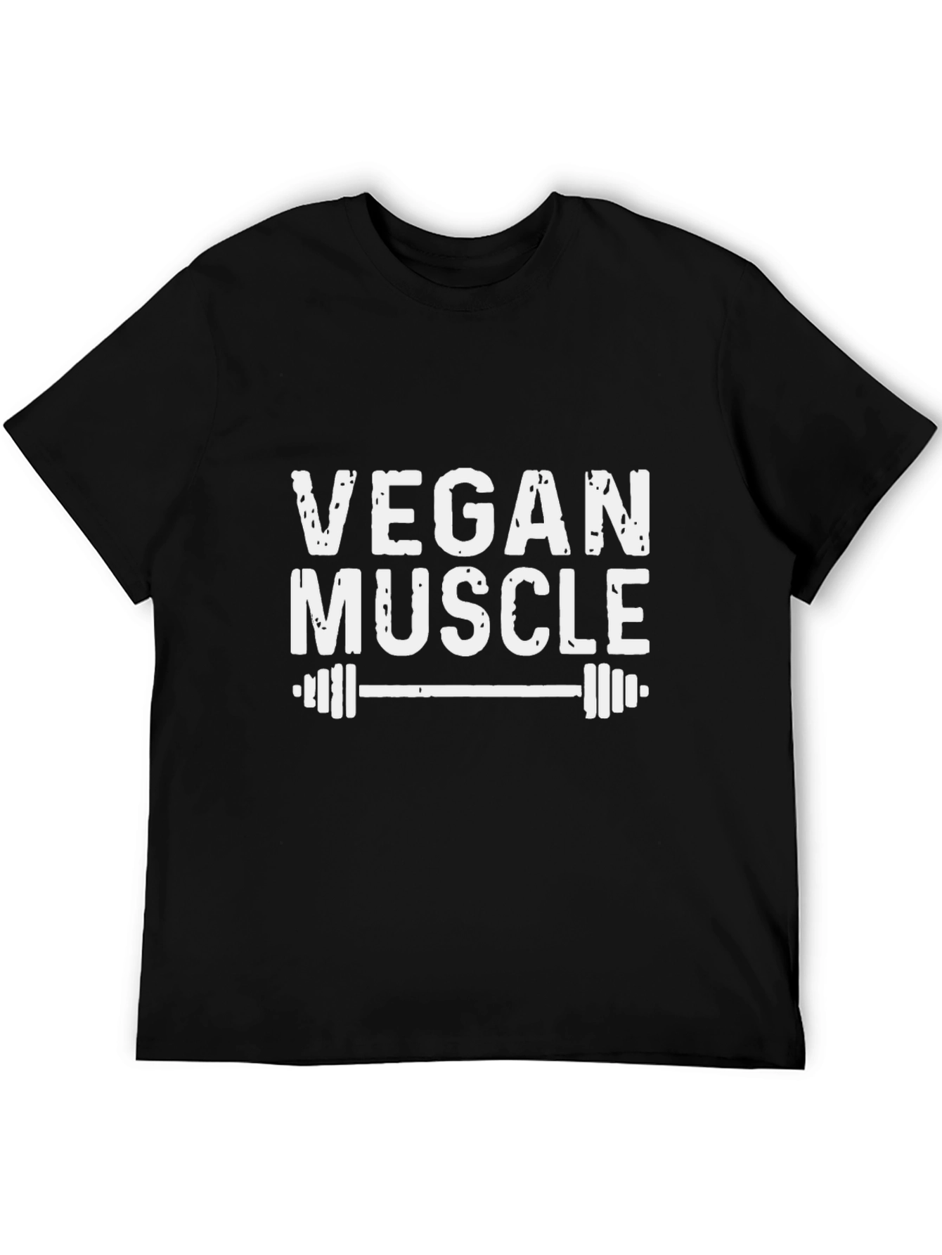 Vegan Muscle Black Graphic T-Shirt