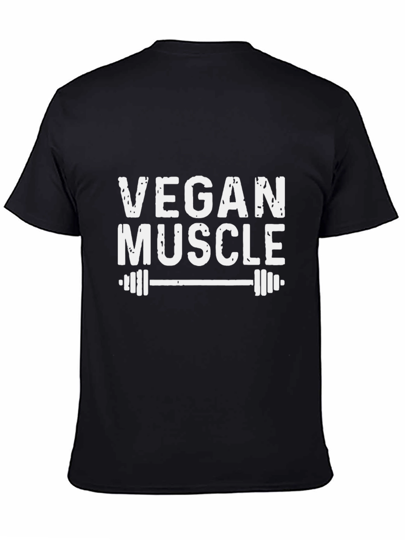 Vegan Muscle Black Graphic T-Shirt