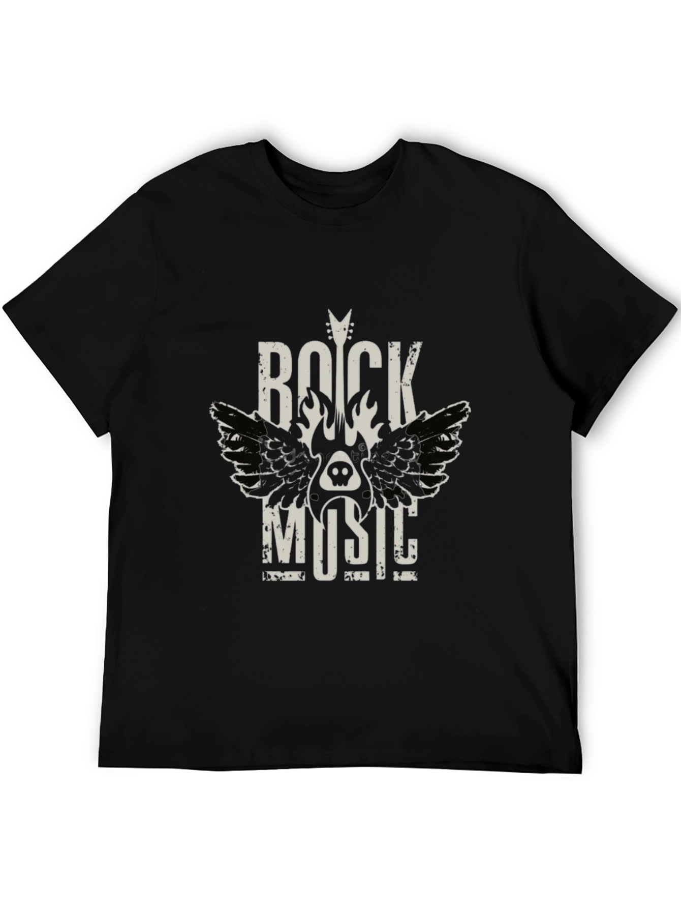Rock Music Graphic Tee - Mens Black T-Shirt