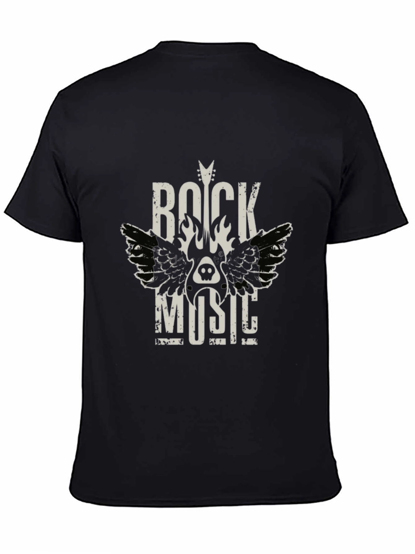 Rock Music Graphic Tee - Mens Black T-Shirt