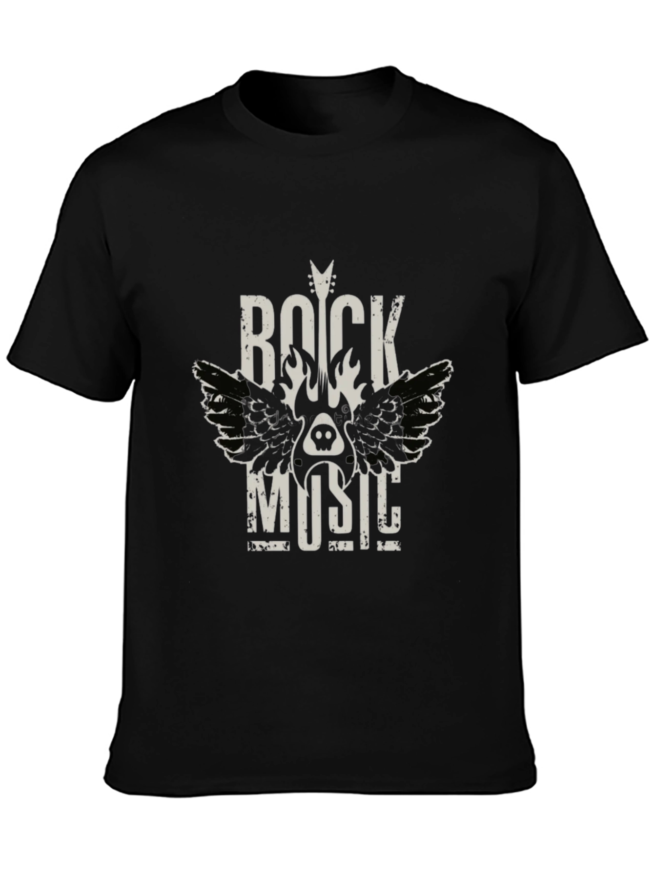 Rock Music Graphic Tee - Mens Black T-Shirt