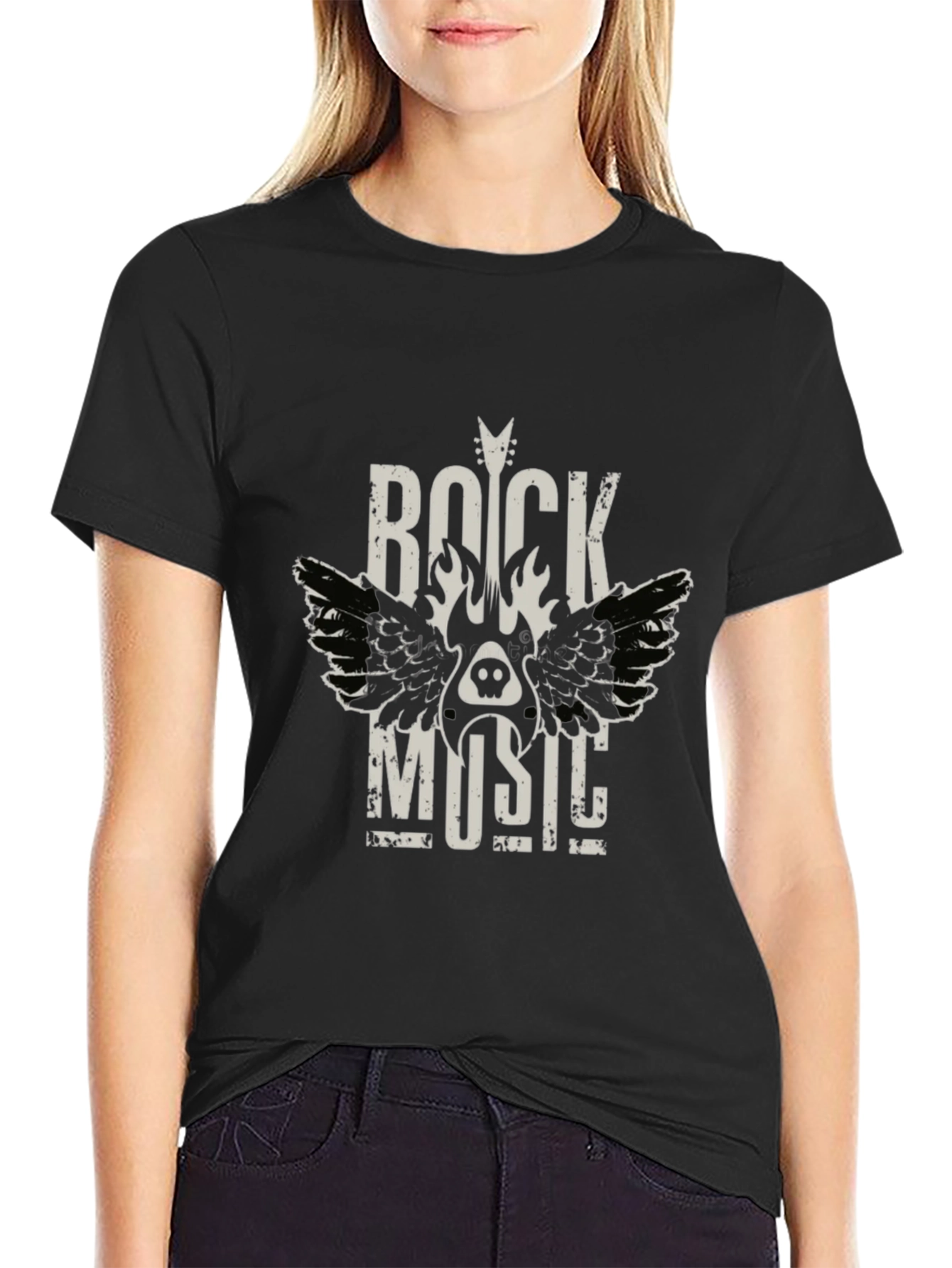 Rock Music Graphic Tee - Mens Black T-Shirt