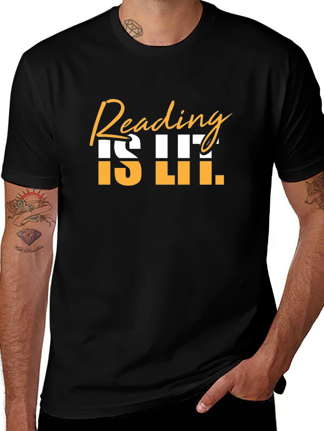 Reading is Lit T-Shirt - Black