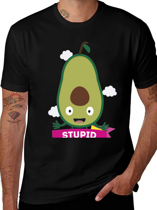 Avocado Stupid Graphic Tee - Funny Unisex T-Shirt