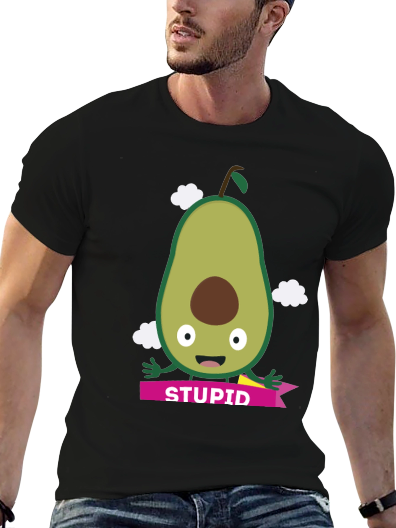 Avocado Stupid Graphic Tee - Funny Unisex T-Shirt