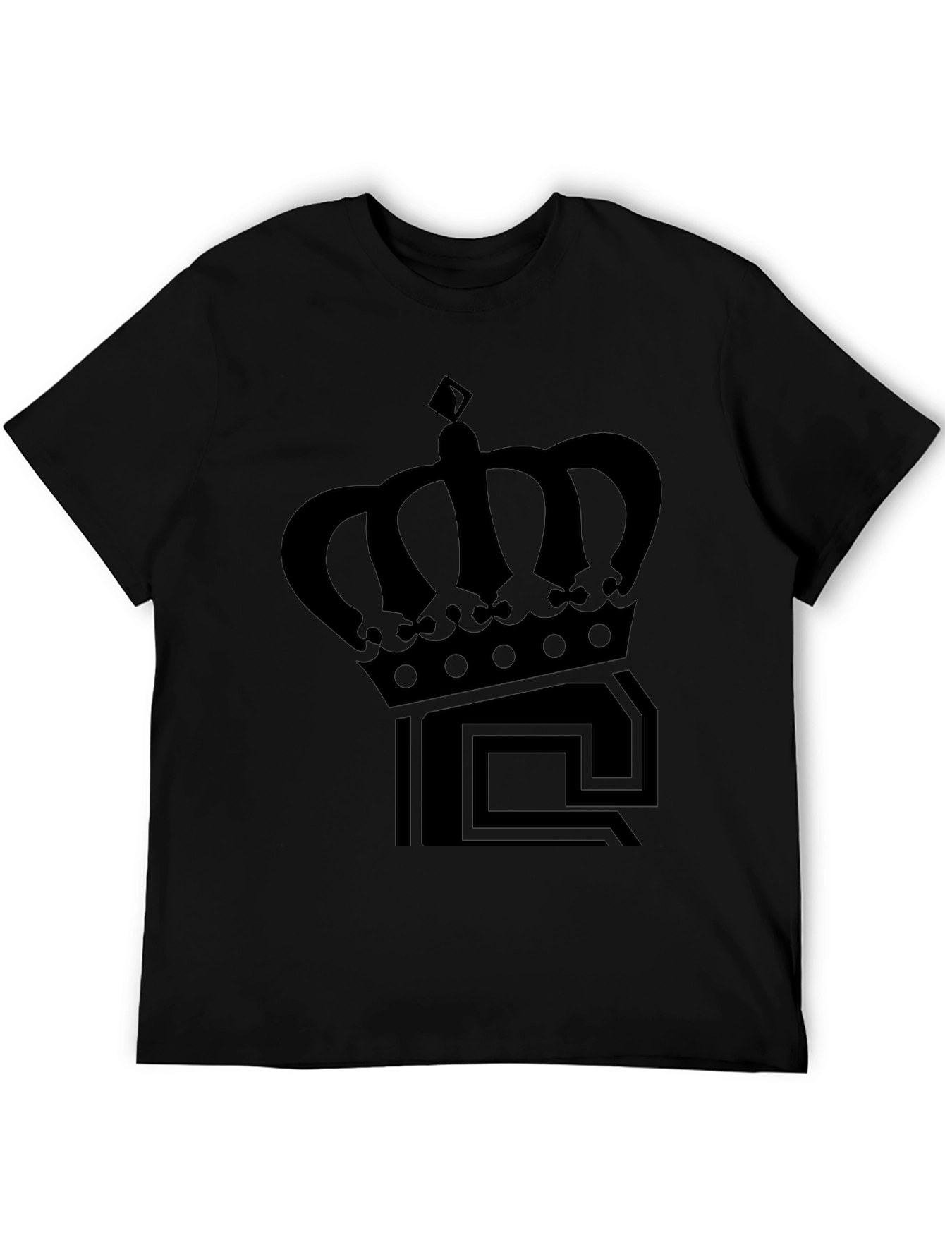 Crown Graphic Tee - Classic Black T-Shirt