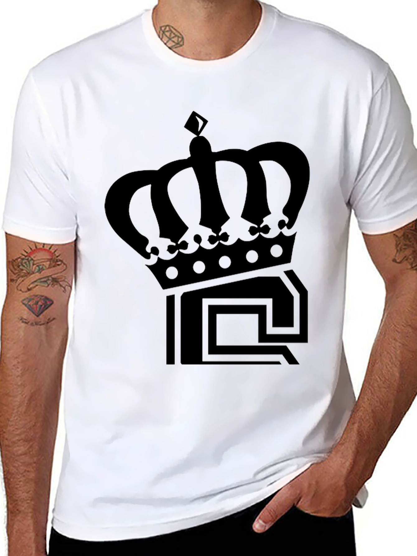 Crown Graphic Tee - Classic Black T-Shirt
