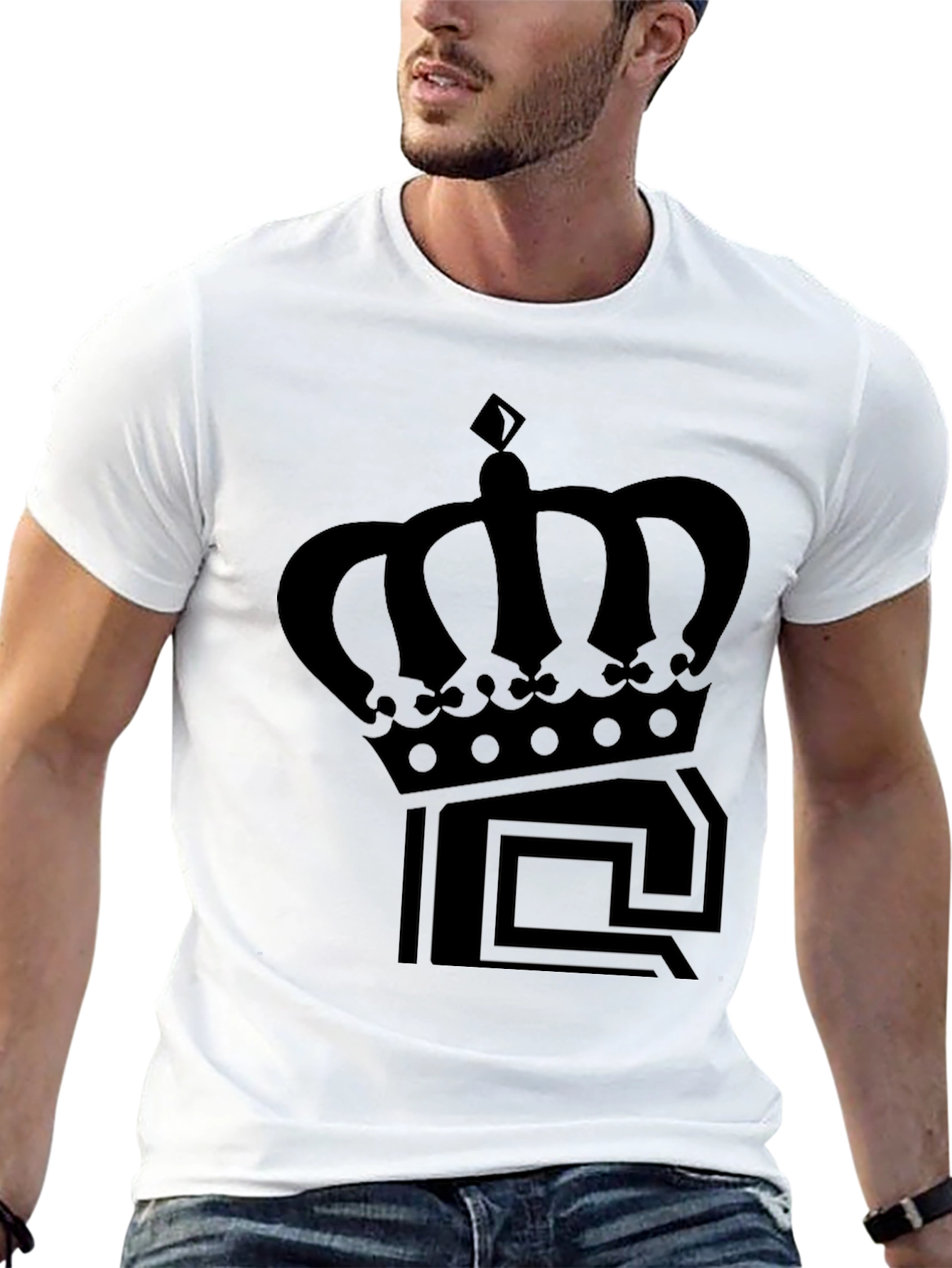 Crown Graphic Tee - Classic Black T-Shirt
