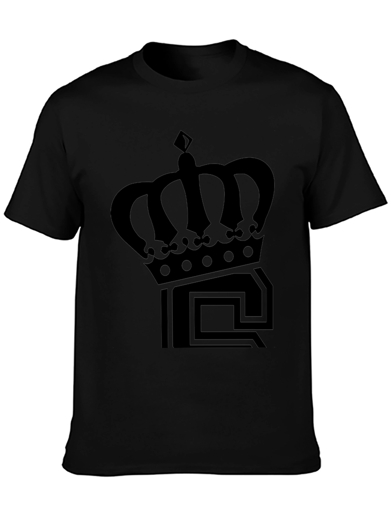 Crown Graphic Tee - Classic Black T-Shirt