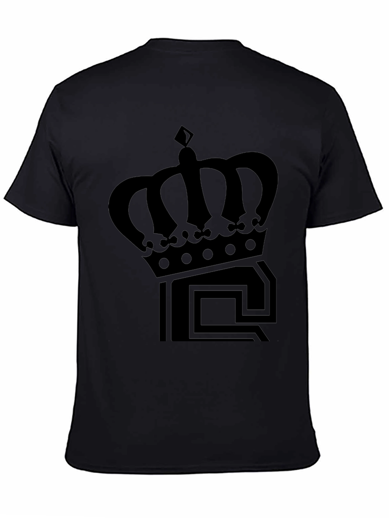 Crown Graphic Tee - Classic Black T-Shirt