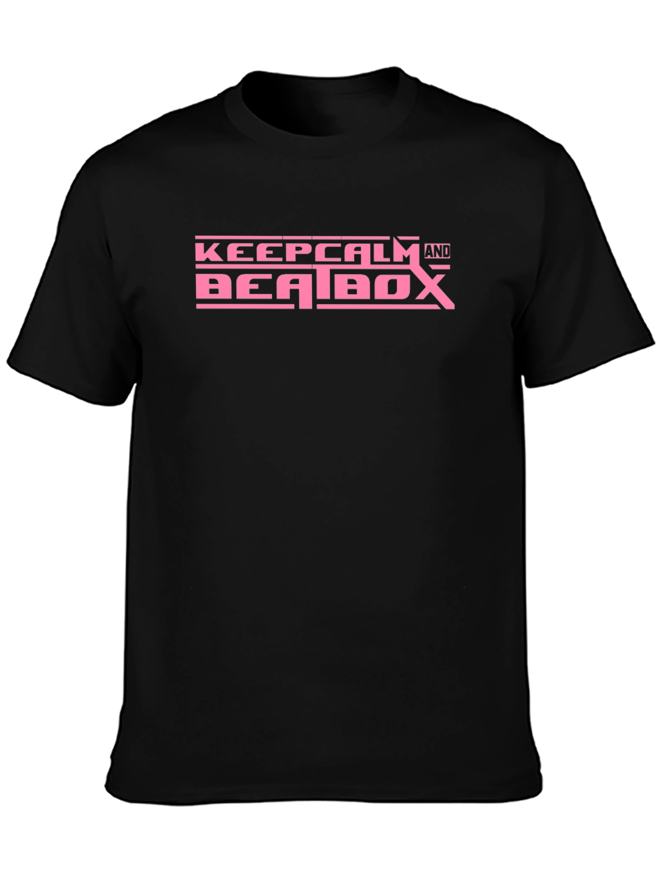 Keep Calm and Beatbox Pink Graphic Tee