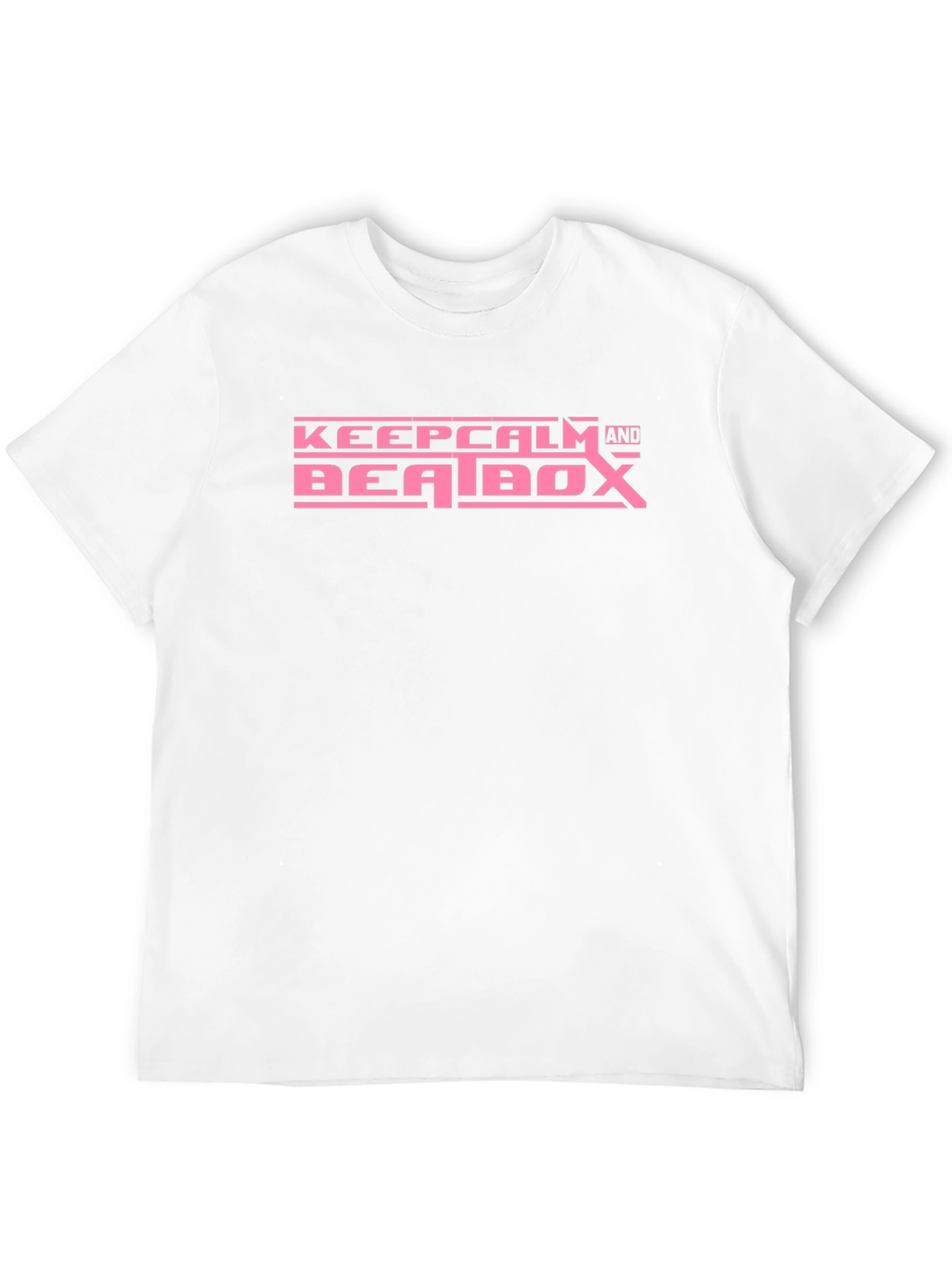Keep Calm and Beatbox Pink Graphic Tee