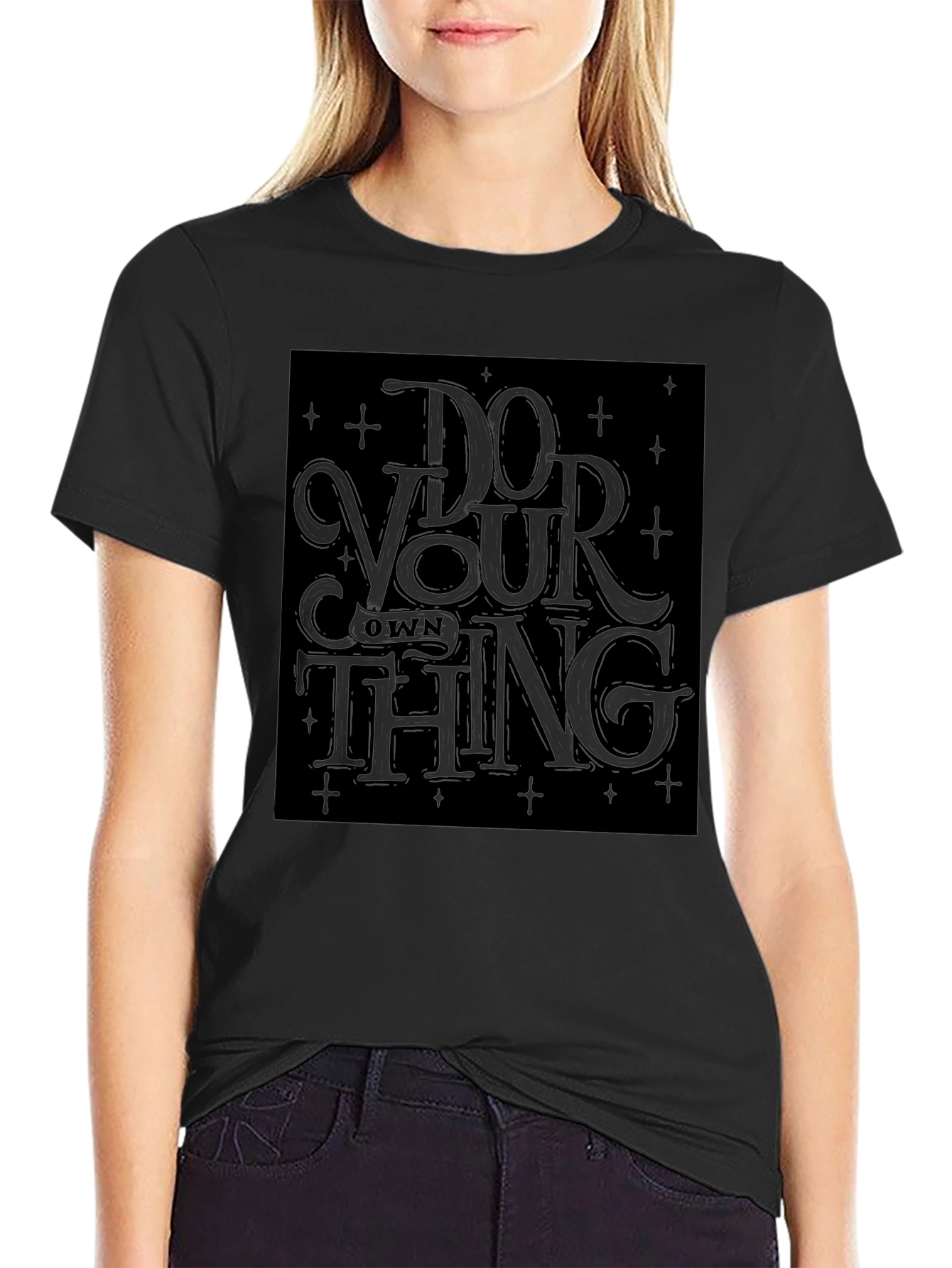 Do Your Own Thing Graphic Tee - Black