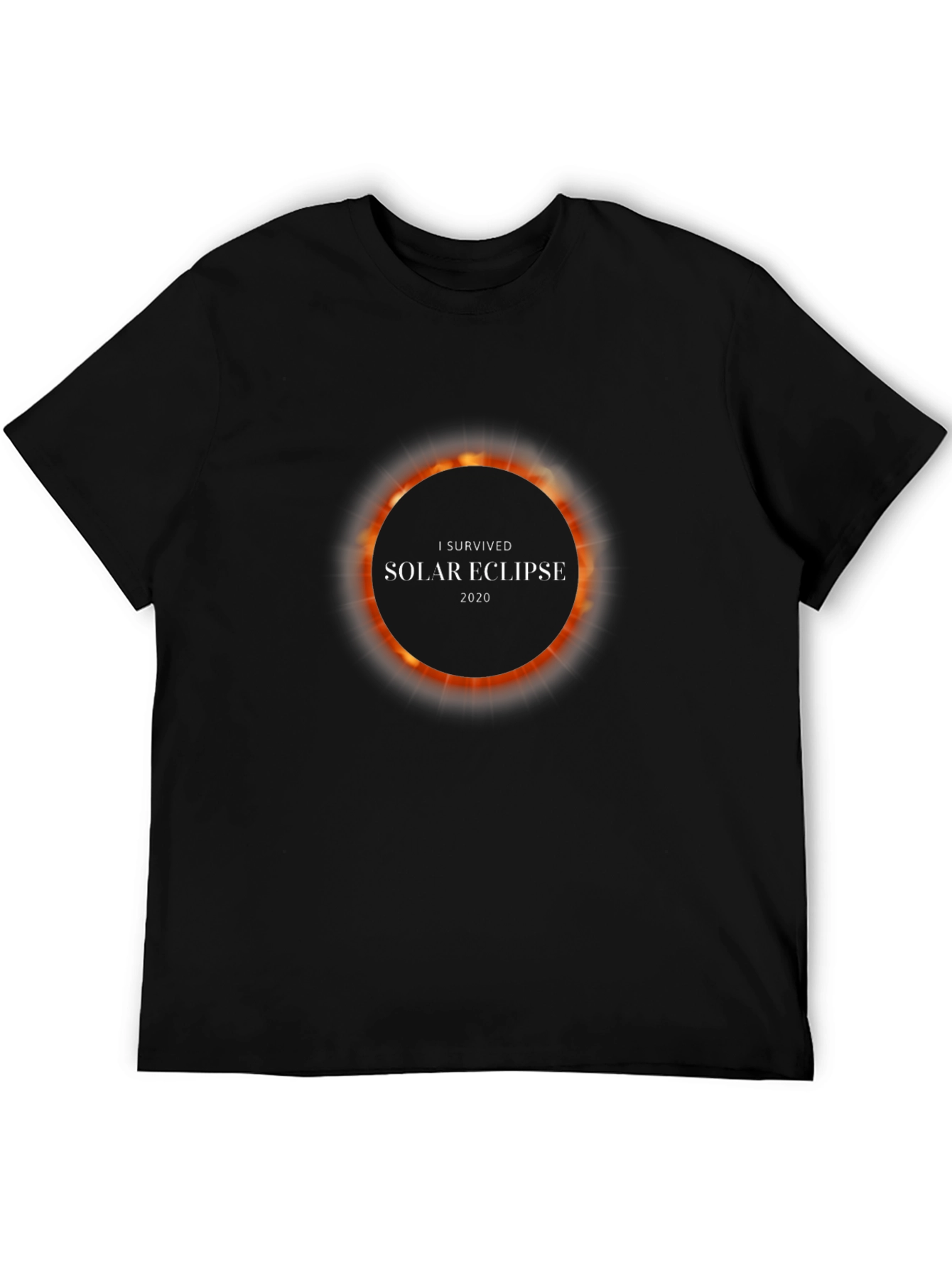 I Survived Solar Eclipse 2020 Black T-Shirt