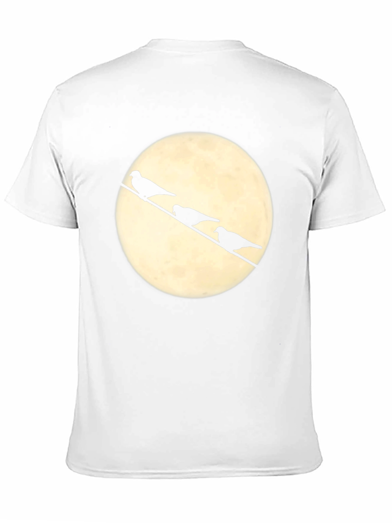 Birds on a Wire T-Shirt - Moonlit Silhouette