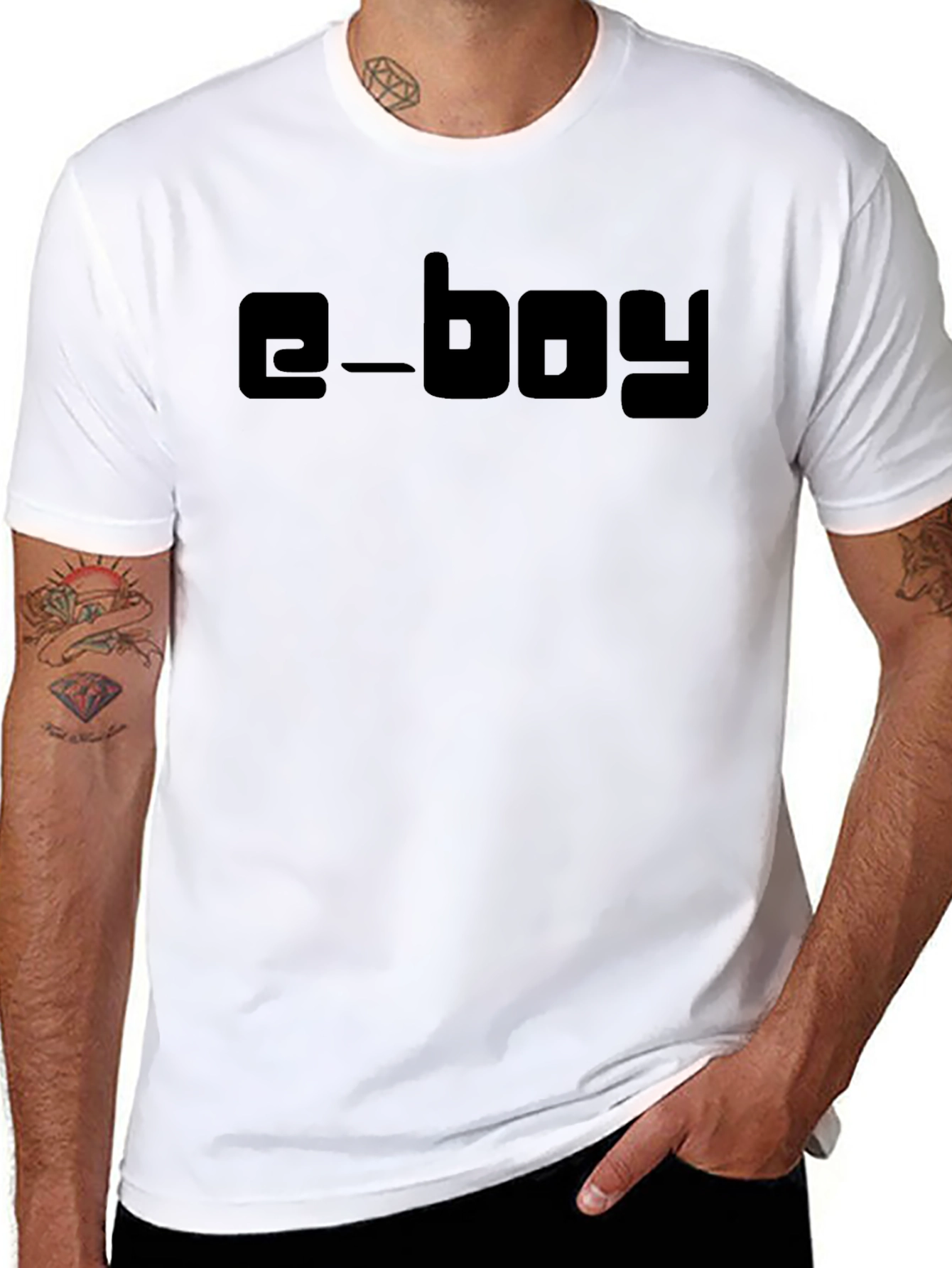 E-Boy Trendy Black T-Shirt - Unisex Design