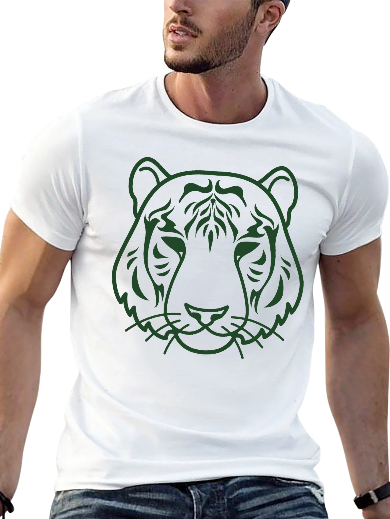 Tiger Graphic Tee - Mens Black T-Shirt