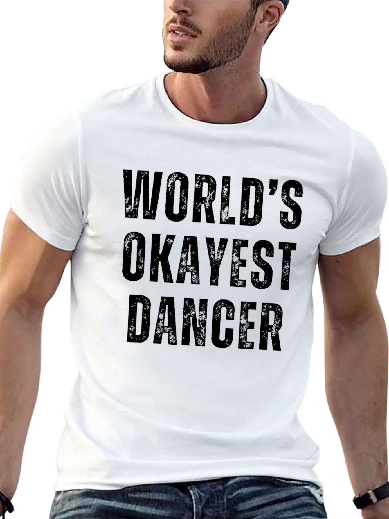 Worlds Okayest Dancer - Black T-Shirt