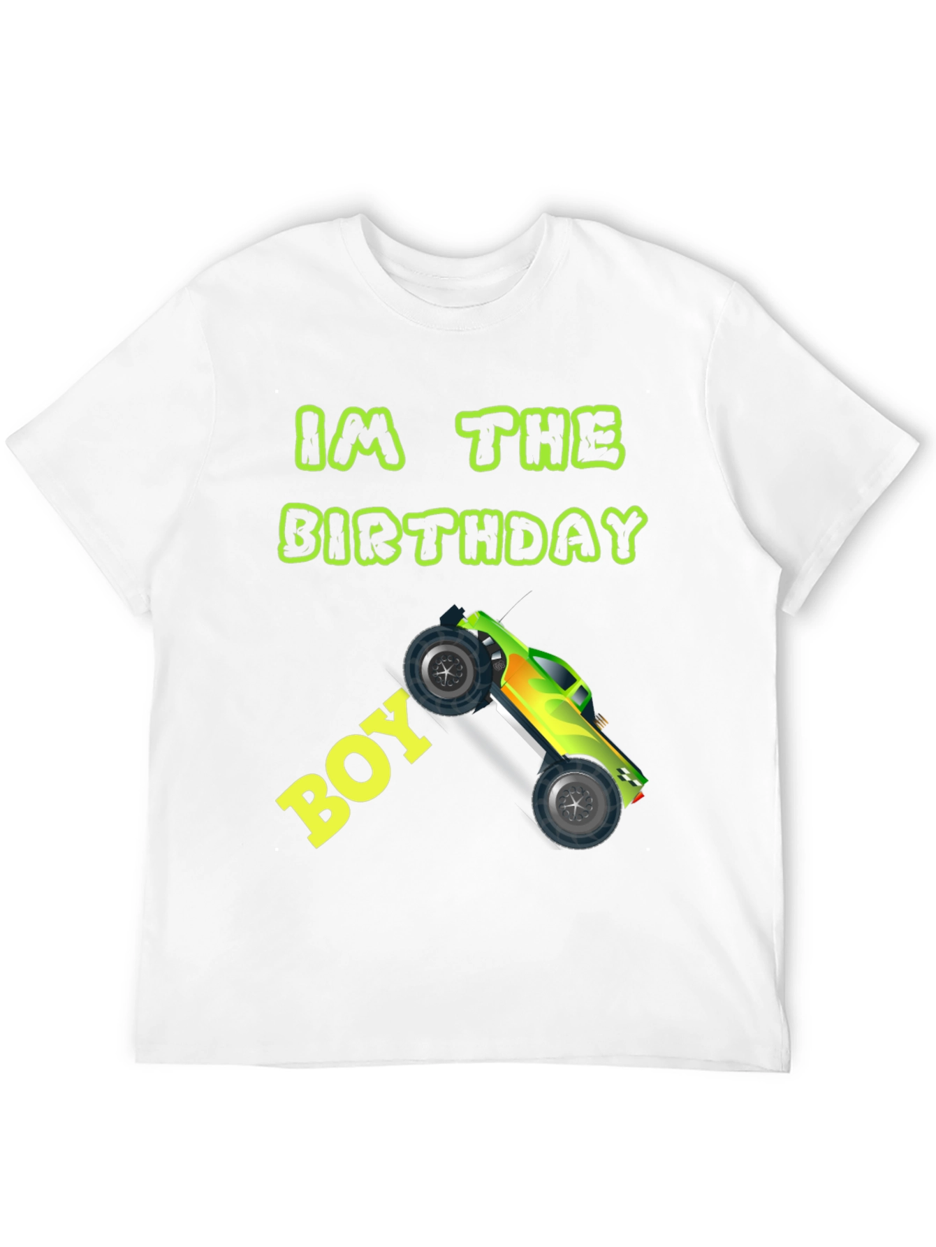 Birthday Boy Monster Truck Graphic Tee