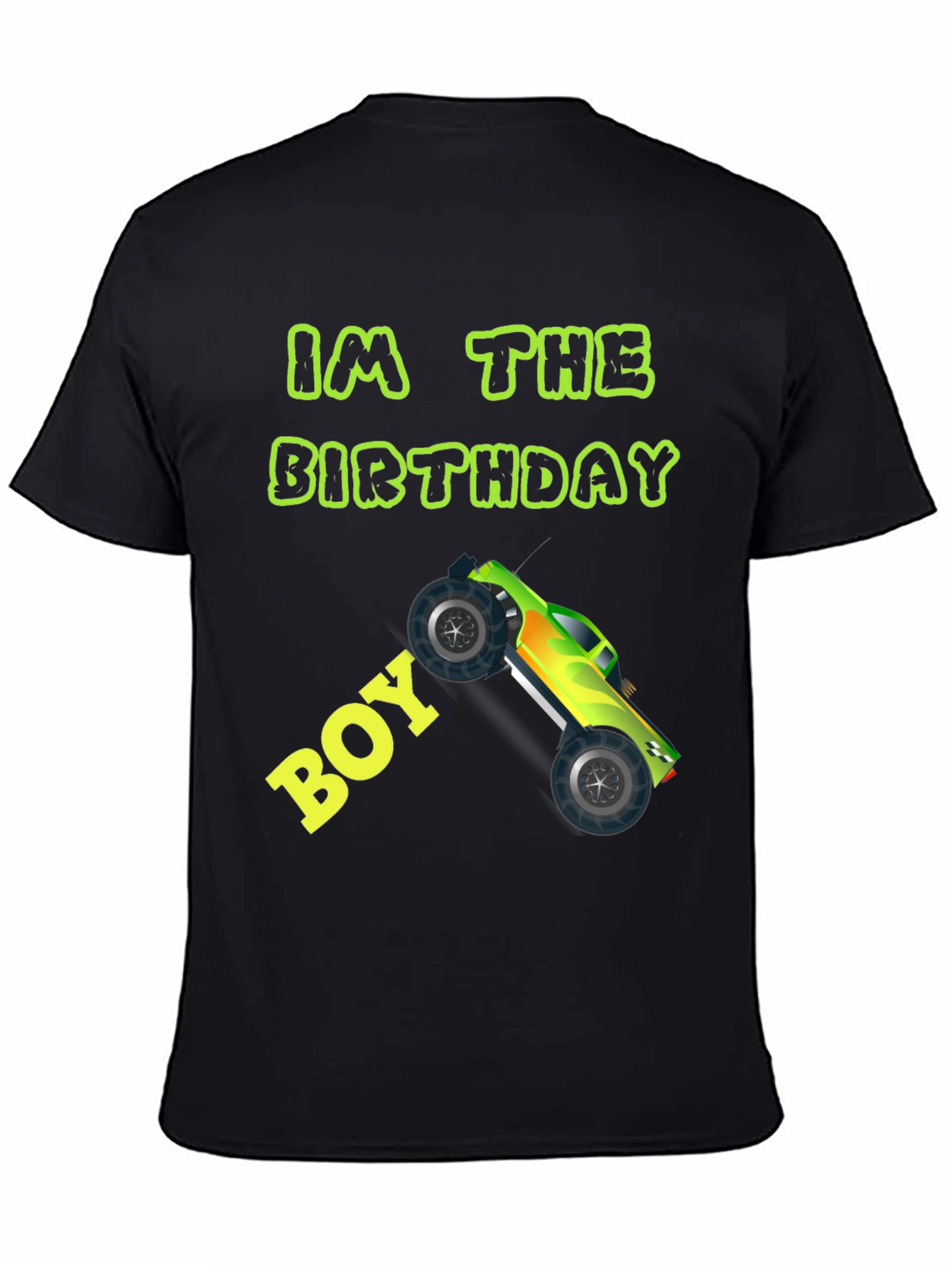 Birthday Boy Monster Truck Graphic Tee
