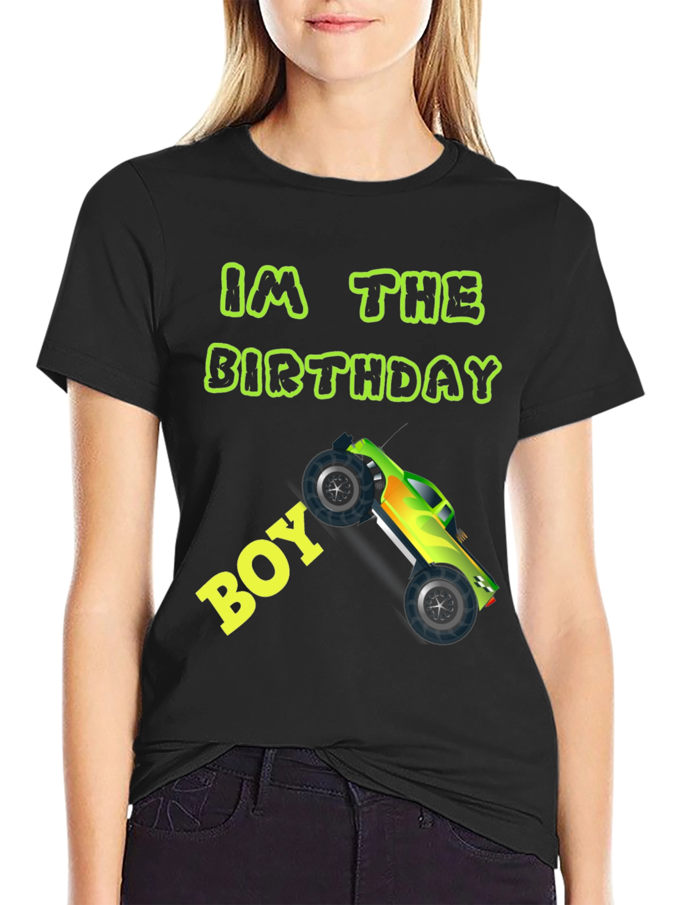 Birthday Boy Monster Truck Graphic Tee