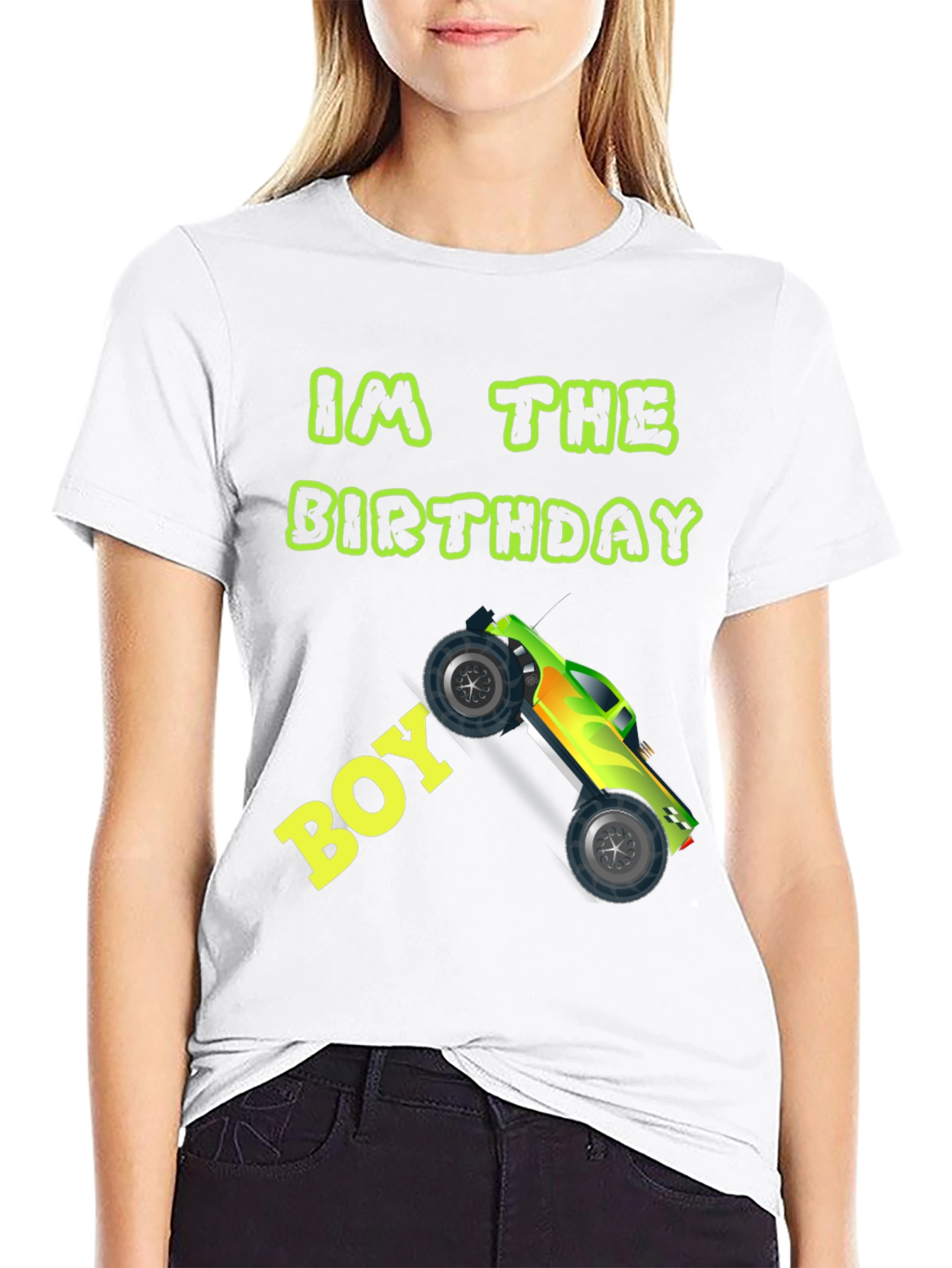 Birthday Boy Monster Truck Graphic Tee