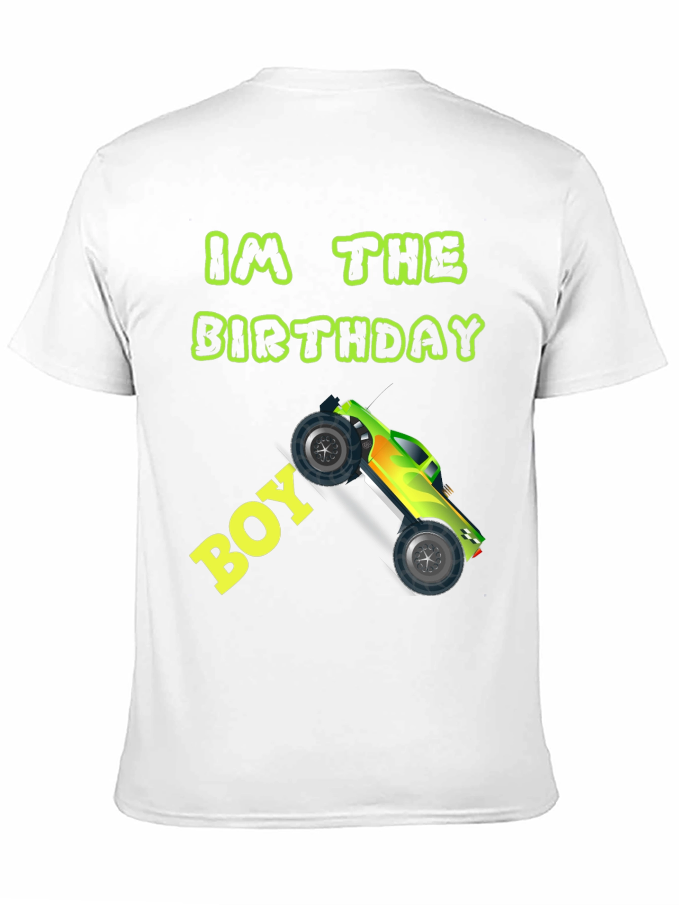 Birthday Boy Monster Truck Graphic Tee