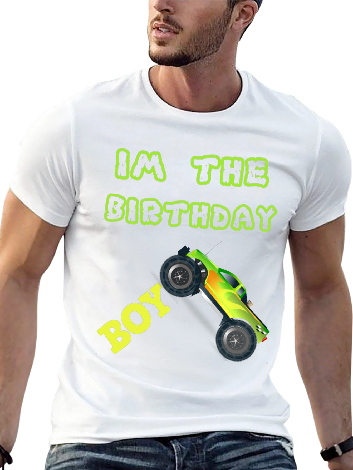Birthday Boy Monster Truck Graphic Tee