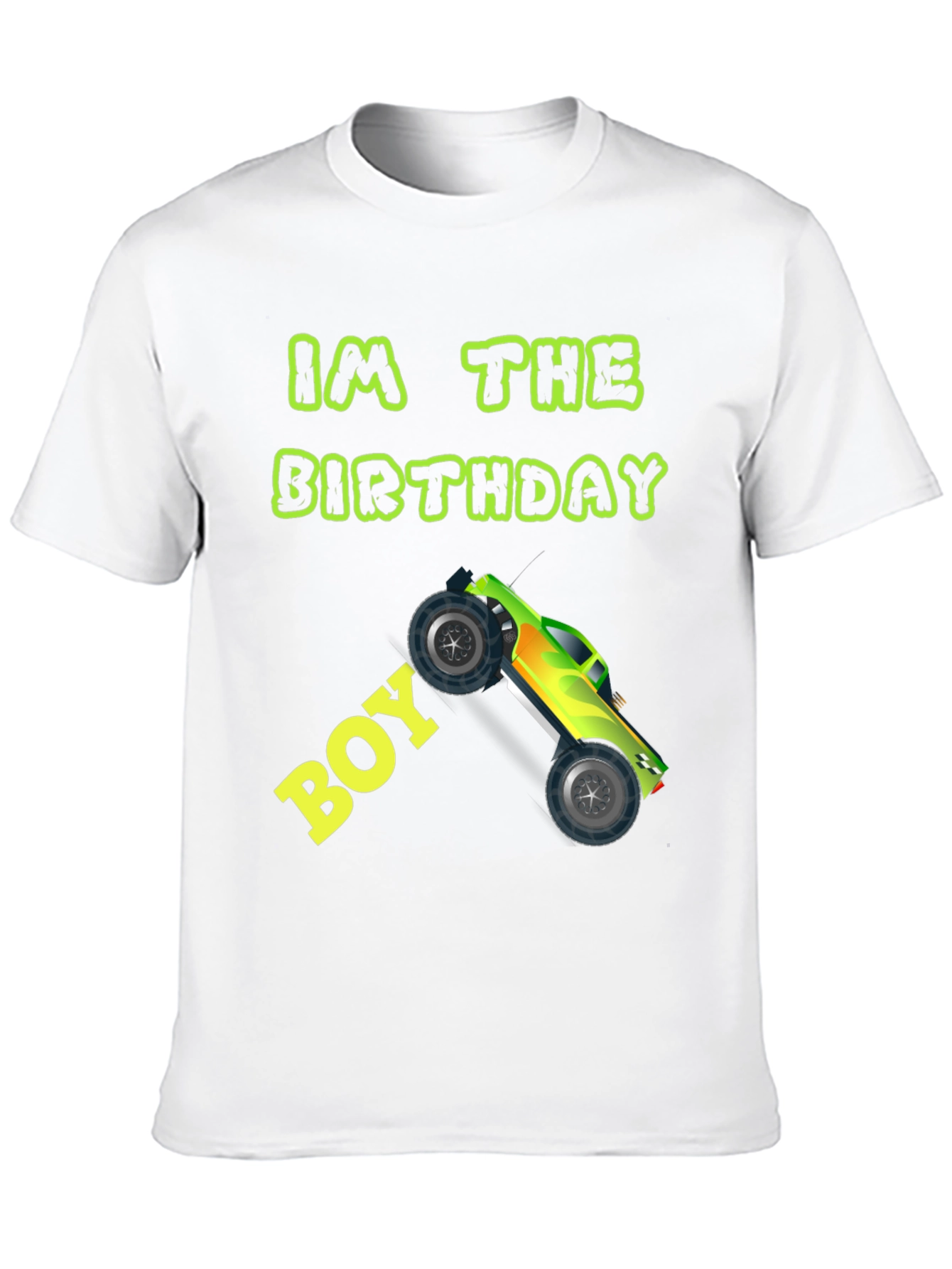 Birthday Boy Monster Truck Graphic Tee