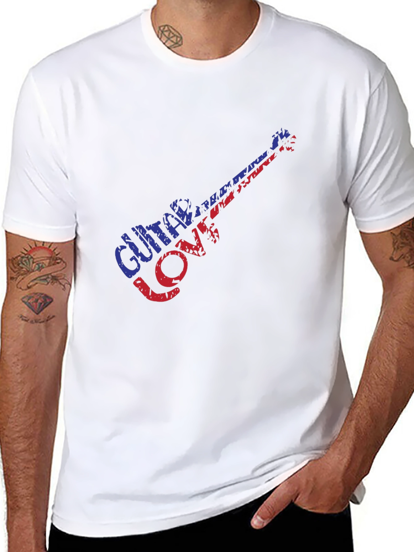 Guitar Love Graphic T-Shirt - Music Lover Tee