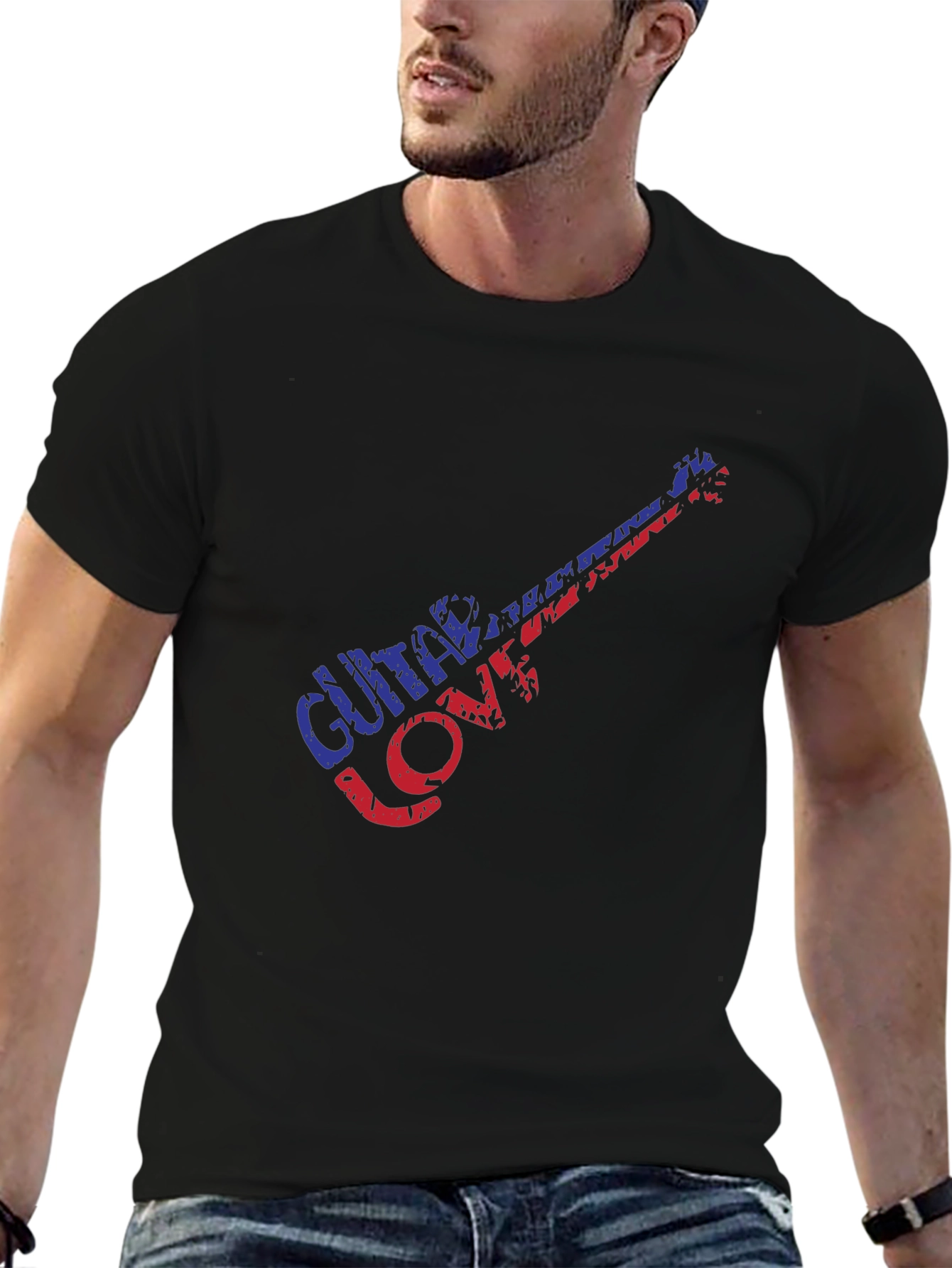 Guitar Love Graphic T-Shirt - Music Lover Tee