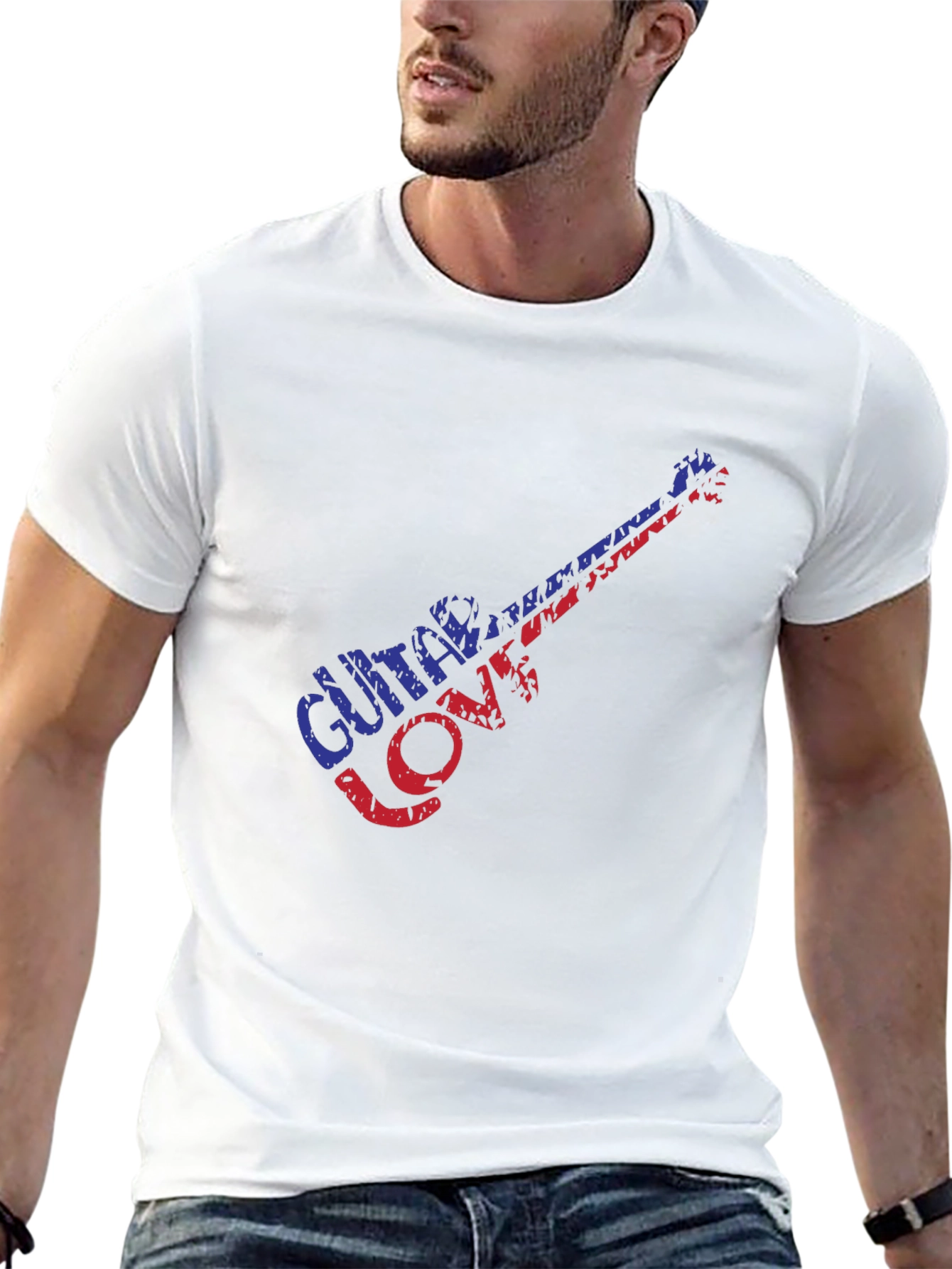 Guitar Love Graphic T-Shirt - Music Lover Tee