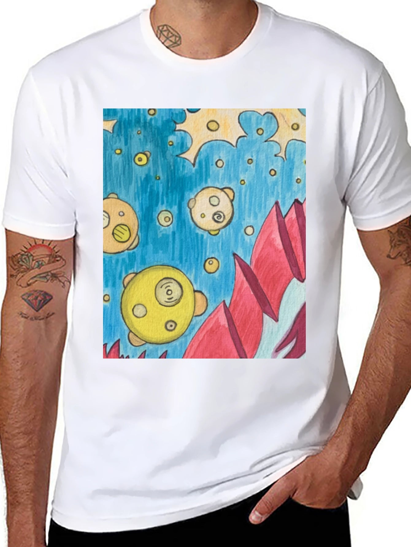 Unique Graphic T-Shirt - Space Design