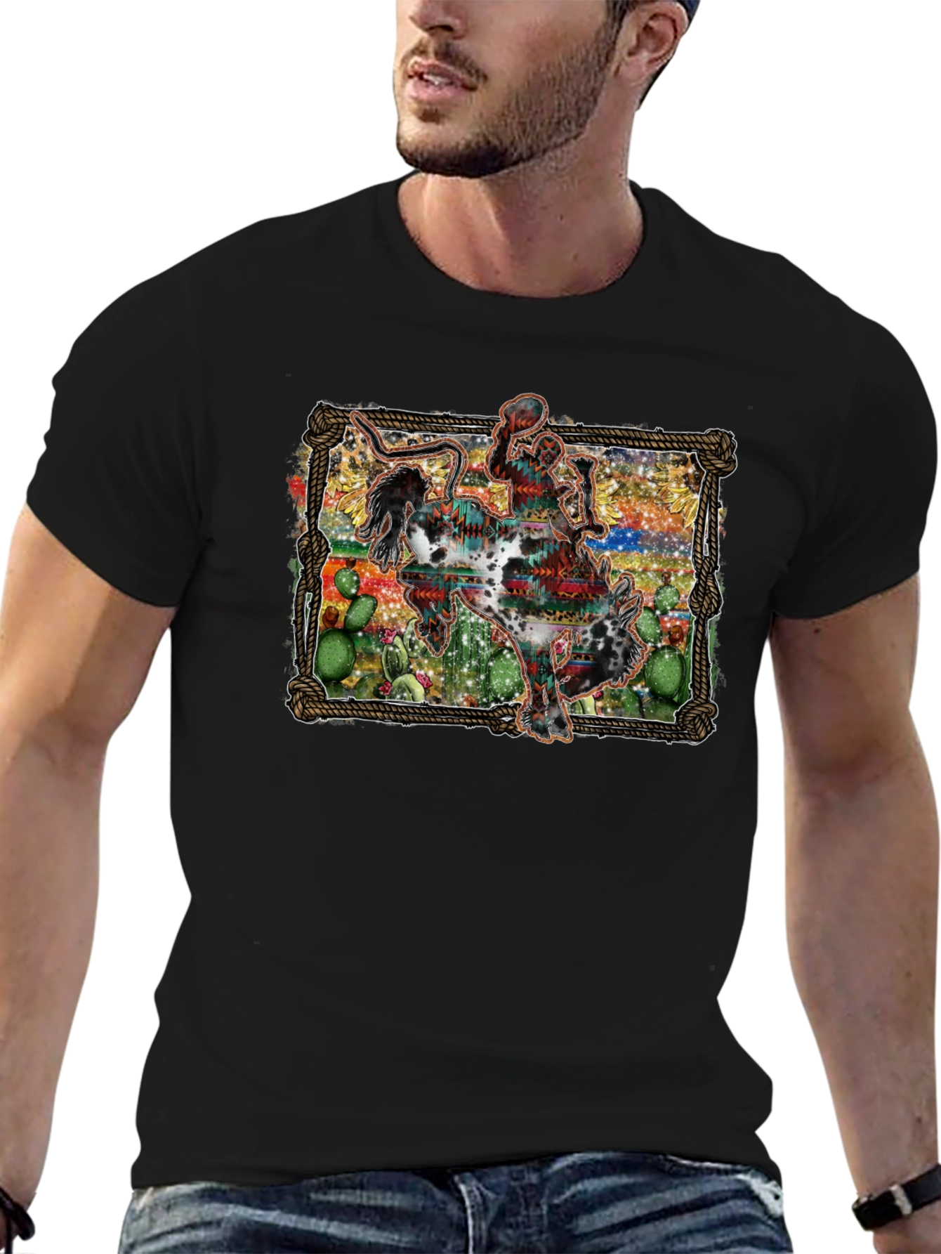 Cowboy Rodeo Graphic T-Shirt